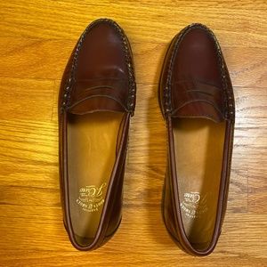 Camden lug-sole loafers in pull-up leather Not used